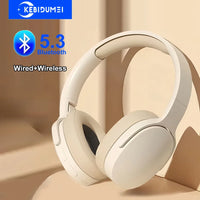 Headset gamer Bluetooth 5.3 dobrável com microfone