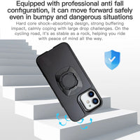 Capa iPhone com trava rápida para suporte de moto e bike