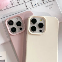 Capa de silicone aveludada para iPhone