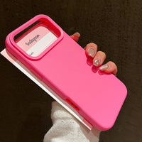 Capa de silicone candy fosca para iPhone 17 Pro Max