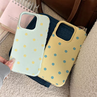 Capa fofa de poá candy rosa para iPhone