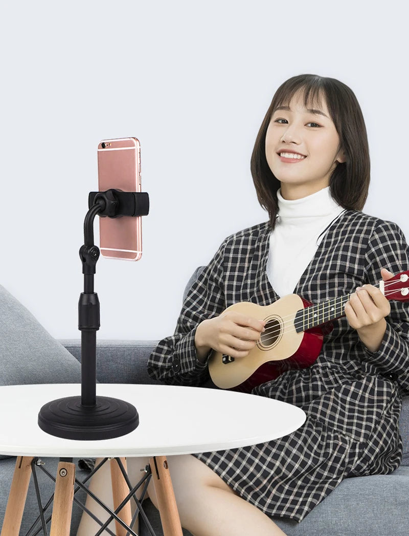 Desktop Tripod for Phone Smartphone Iphone with Phone Holder Stand Bracket Tripe for Mobile Telefoon Statief Stand Table