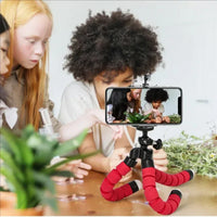 Mini tripé flexível octopus para celular e câmera