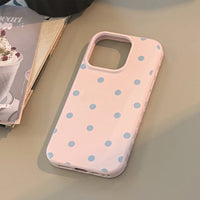 Capa fofa de poá candy rosa para iPhone