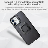 Capa iPhone com trava rápida para suporte de moto e bike