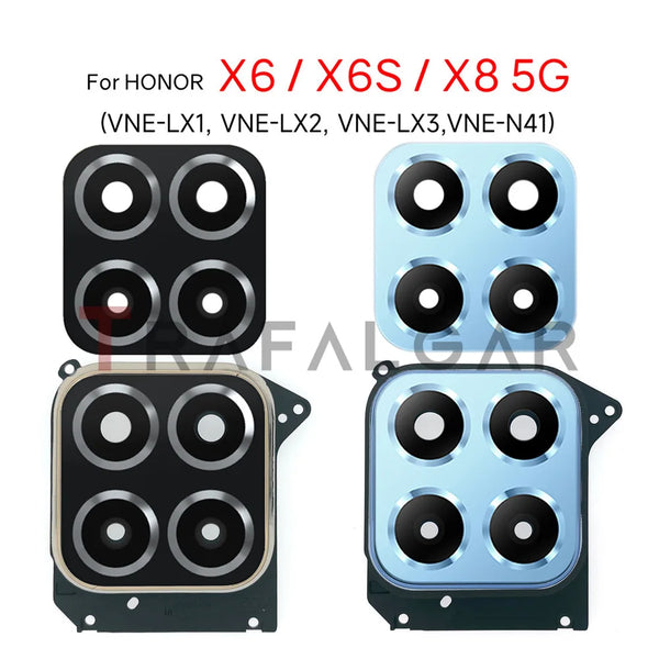 Vidro da lente da câmera traseira para Honor X6 e X8 5G