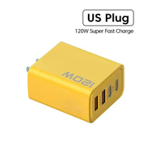 Carregador de parede 120W com 4 portas USB-C e USB-A