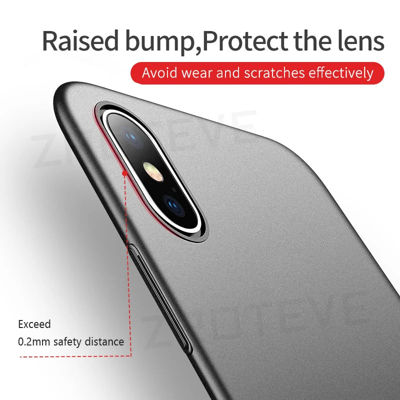 Capa de luxo ultrafina e fosca em policarbonato rígido ZROTEVE para iPhone XR XR, compatível com Apple iPhone X, XS Max, iPhone X, iPhone 10