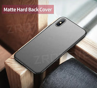 Capa fosca ultrafina para iPhone X, XR e XS Max