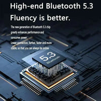 Fone Bluetooth T2 transparente com display LED de bateria