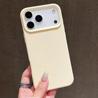 Capa de silicone candy fosca para iPhone 17 Pro Max