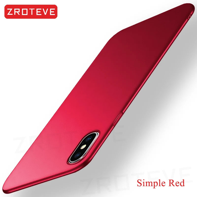 Capa de luxo ultrafina e fosca em policarbonato rígido ZROTEVE para iPhone XR XR, compatível com Apple iPhone X, XS Max, iPhone X, iPhone 10