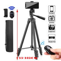 Tripé para celular de 102cm com controle Bluetooth