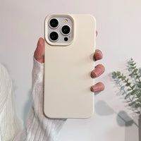Capa de silicone aveludada para iPhone