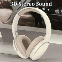 Headset gamer Bluetooth 5.3 dobrável com microfone