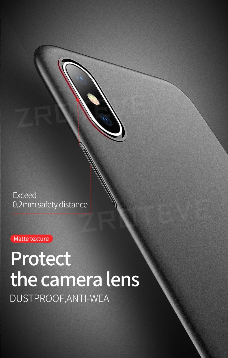 Capa de luxo ultrafina e fosca em policarbonato rígido ZROTEVE para iPhone XR XR, compatível com Apple iPhone X, XS Max, iPhone X, iPhone 10