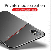 Capa fosca ultrafina para iPhone X, XR e XS Max