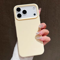 Capa de silicone candy fosca para iPhone 17 Pro Max