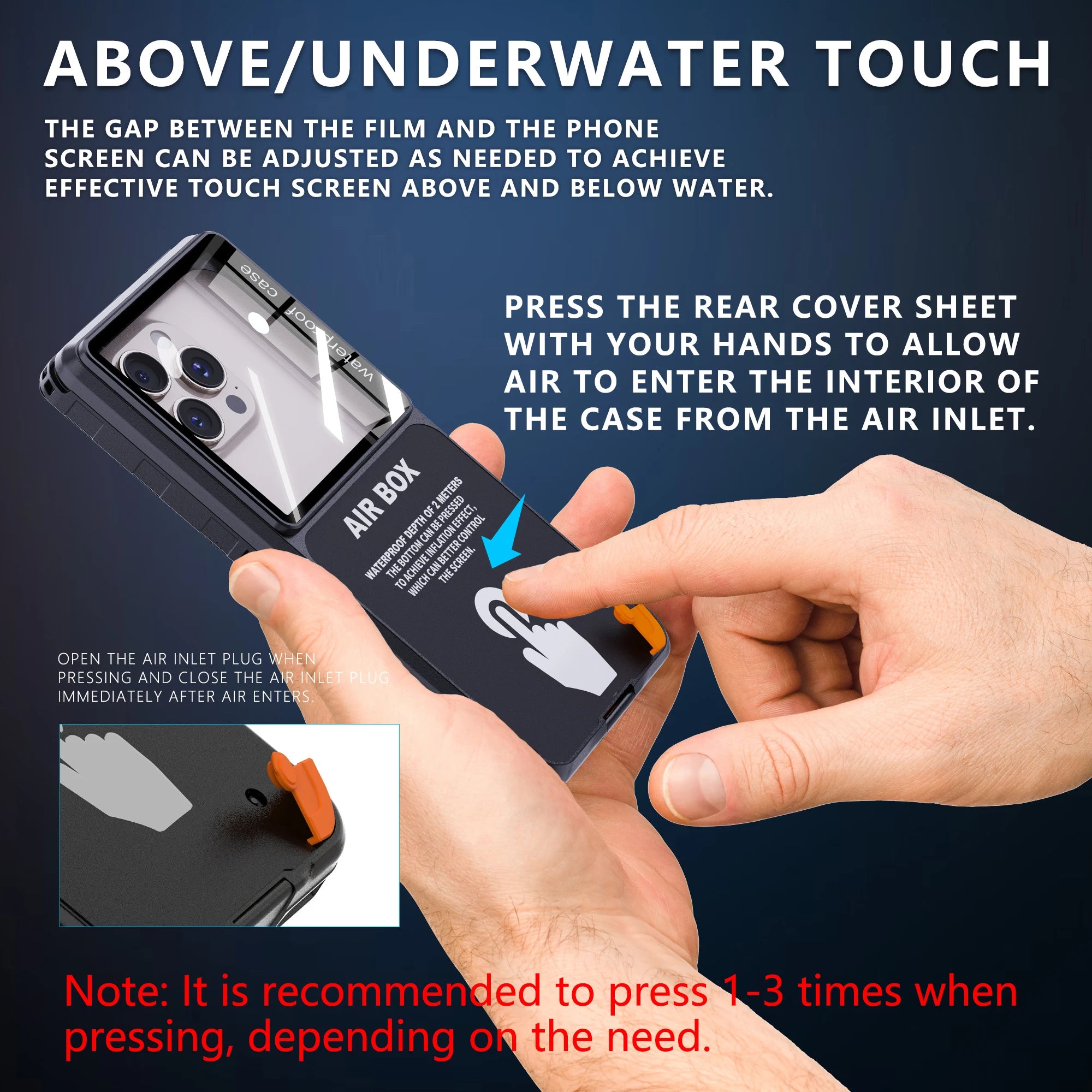 Shellbox Waterproof Phone Case for 6.9' Devices Transparent Universal Touch Screen Underwater Dust And Drop Protection IP68 New