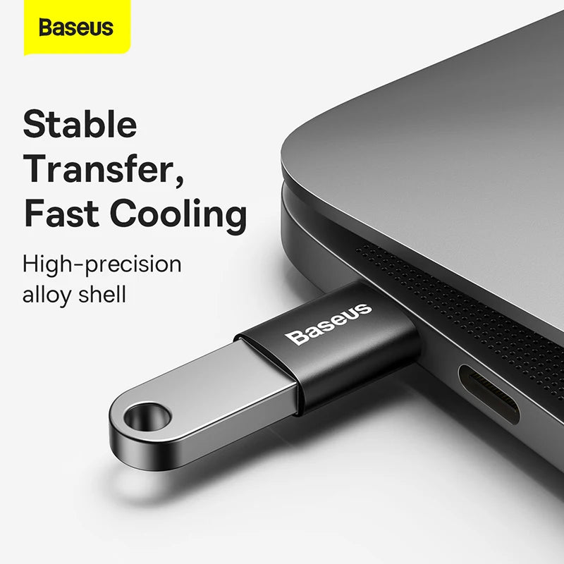 Adaptador Baseus USB 3.1 OTG, conversor USB Tipo C para USB Fêmea para Macbook Pro Air, Samsung S22, Xiaomi, conector USB-C USBC OTG