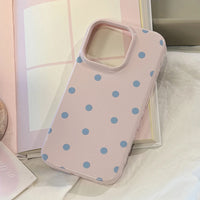 Capa fofa de poá candy rosa para iPhone