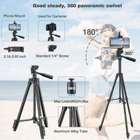 Tripé para celular de 102cm com controle Bluetooth